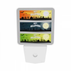 Night Light Set Of 2, Three Different Colored Banners With The Words "Happy Halloween" On Them. -Nuas Diy Shop d3046f5242fc02bce1003726a6659578071e8c23