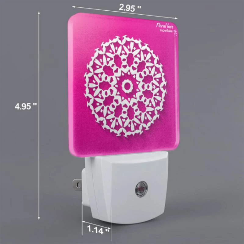 Night Light, A white snowflake design on a pink background. Night Light, A White Snowflake Design On A Pink Background. -Nuas Diy Shop d3363cc35b455d414a9036518354b3e6dce18461