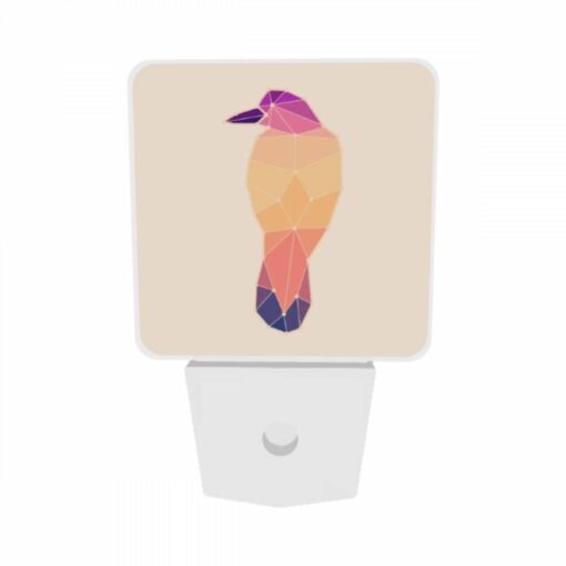 Night Light Set Of 2, A Bird Is Shown In A Colorful Geometric Pattern. -Nuas Diy Shop d350b4548e4e89f072967bba89a3aaf2d376dcdb