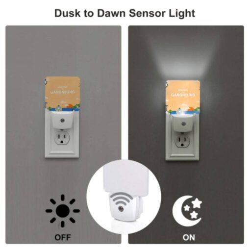 Night Light Set Of 2, A Colorful Poster Welcoming Visitors To Gnangueung. -Nuas Diy Shop d351d6f524659a9759708315ff527b7b470a8111