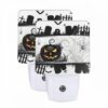 Night Light Set Of 2, A Spooky Halloween Scene With A Pumpkin And A Spider Web. -Nuas Diy Shop d3704a21d7bfaa24cb1f79e272a99c22909b6233