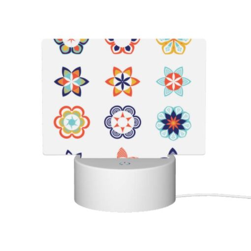 Rectangular Acrylic Night Light, A Collection Of Colorful Flower Designs. -Nuas Diy Shop d3e03a16c51c86eebcde2992e06d2701b3d184b6
