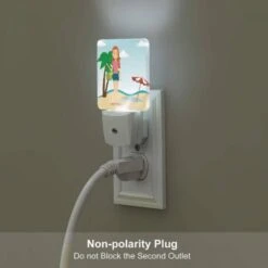 Night Light, A Woman In A Pink Shirt And Blue Shorts Is Standing On A Beach -Nuas Diy Shop d3e0c4d5287874fc710fb49a80ae965d7192095d