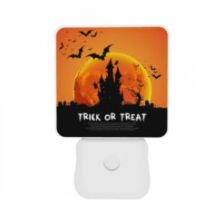 Night Light Set Of 2, A Halloween Poster With A Castle And Bats. -Nuas Diy Shop d3ecfdb33e8a883d8332884294cbab8946ec0c47