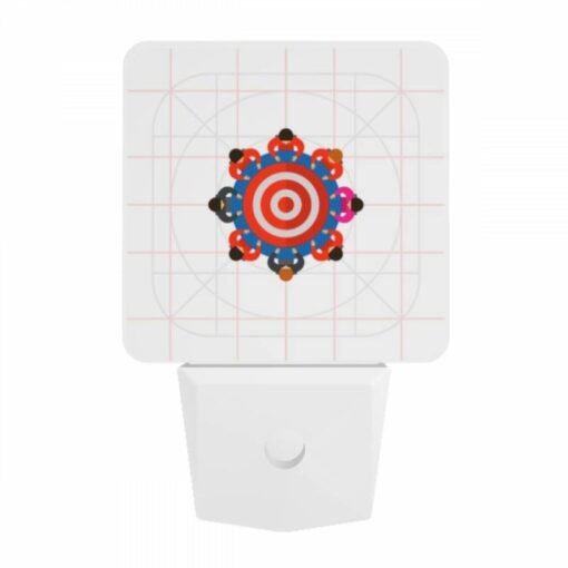 Night Light, A Group Of People Are Standing Around A Circle With A Bullseye In The Middle. -Nuas Diy Shop d3ef83144e30fe16d62549052f69053389dd76e9