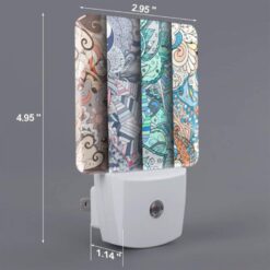 Night Light Set Of 2, Three Different Colored Paintings Of Flowers. -Nuas Diy Shop d45bcc1078e912313751a27db5911acf40c11ae6