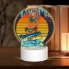 Round Acrylic Night Light, A Woman In A Bikini Is Standing Next To A Volkswagen Van. -Nuas Diy Shop d50e2d786304b85a19904b4fdf2c1072173e6e0d