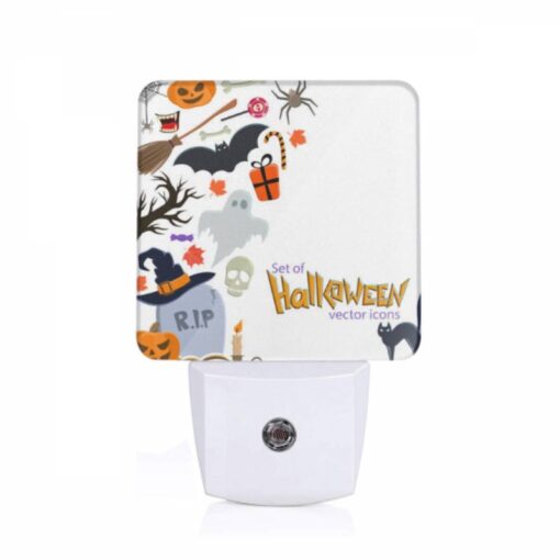 Night Light, A Set Of Halloween Vector Icons. -Nuas Diy Shop d5540e7a57efac5d66d7f4f353805cb44e7d4a99