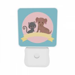 Night Light Set Of 2, A Black Cat And A Brown Dog Are Sitting Next To Each Other. -Nuas Diy Shop d5c4bf7a50edd4c54e1ebd91ef519ad320656eb5 1
