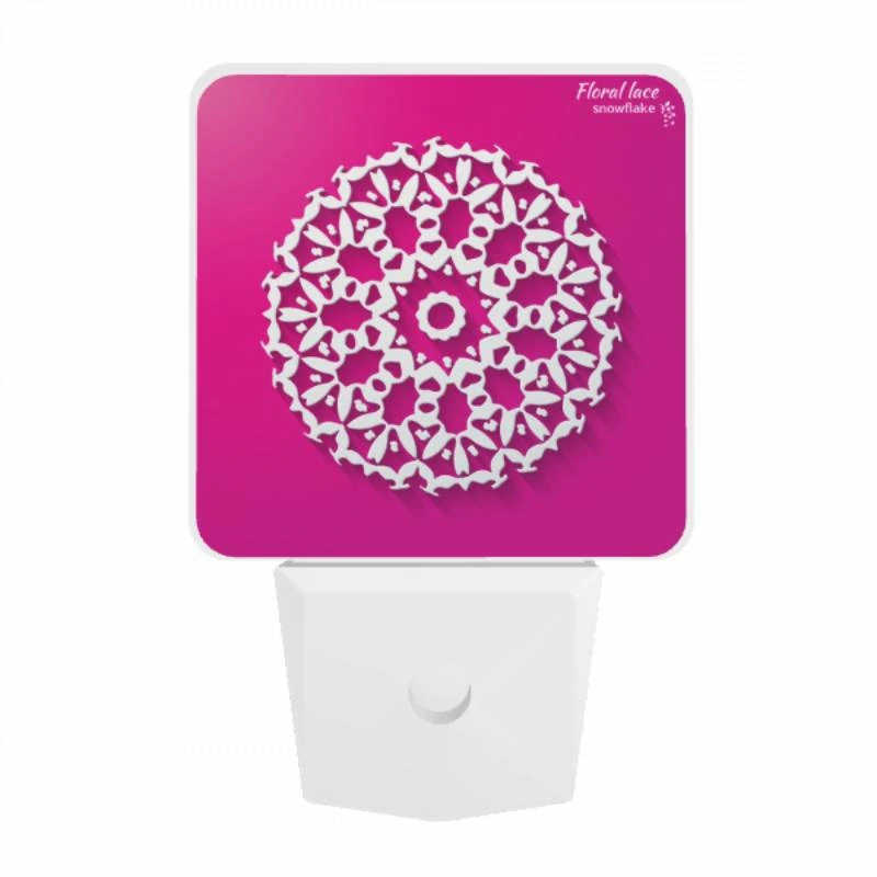 Night Light, A white snowflake design on a pink background. Night Light, A White Snowflake Design On A Pink Background. -Nuas Diy Shop d6c4710eeebb23a168f27ad885fcd8d6e1f19405