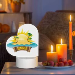 Love Acrylic Night Light, A Sunny Beach With A Palm Tree Logo. -Nuas Diy Shop d6fa627e4ddd5166e8aa2bc438a7479b5fdac75d