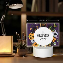 Rectangular Acrylic Night Light, A Halloween Party Is Depicted In A Colorful And Creative Manner. -Nuas Diy Shop d7b63fdf54609c1ea4f452efa78c25144940f11e
