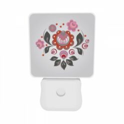 Night Light Set Of 2, A Colorful Flower Design With A Pink Flower In The Center. -Nuas Diy Shop d7cacd2015f97f2bc32cb75b7670556bcb5c1f9e