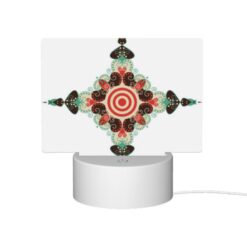 Rectangular Acrylic Night Light, A Colorful Design With A Red Circle In The Center. -Nuas Diy Shop d8318677aa8fafe77b13001f37362ccf0b9ab03b