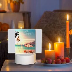 Rectangular Acrylic Night Light, A Colorful Beach Scene With A Sun Umbrella And Two Chairs. -Nuas Diy Shop d9161f68a34fd51a7f497e89307caf054a801966