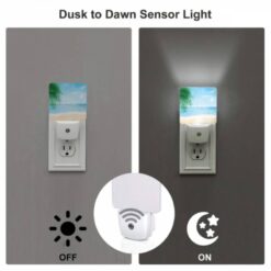 Night Light Set Of 2, A Beach Scene With A Palm Tree -Nuas Diy Shop d929ab1df5c55b00b374e1e578e0e8e53271949a
