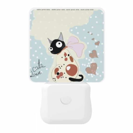 Night Light, A Cat Is Sitting On A Map -Nuas Diy Shop d932c183db1e9fde1c5e1a3c808b4b147d8c6cb1