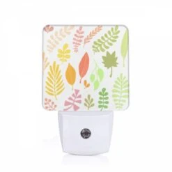 Night Light, A Collection Of Leaves In Various Colors.