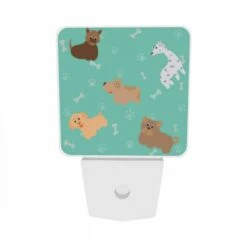 Night Light Set Of 2, A Collection Of Cartoon Dogs With Bones In Their Mouths. -Nuas Diy Shop d9c0680d40048510921551a730e1e4cfcecefd78