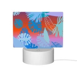 Rectangular Acrylic Night Light, A Colorful Image Of Leaves And Flowers With The Words "Summer Holidays" Written In The Bottom Right Corner. -Nuas Diy Shop d9fab7a3f51d9c13739177644555a22616e94737