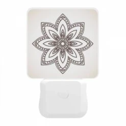 Night Light, A Black And White Drawing Of A Flower. -Nuas Diy Shop da6b090827a119c279e58b858e6a8fc82d7a874b