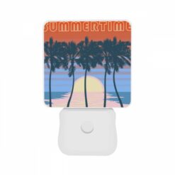 Night Light Set Of 2, A Colorful Poster Of A Sunset With Palm Trees. -Nuas Diy Shop db2e7e39cd5590927174e36254ab8e70169d9cb1