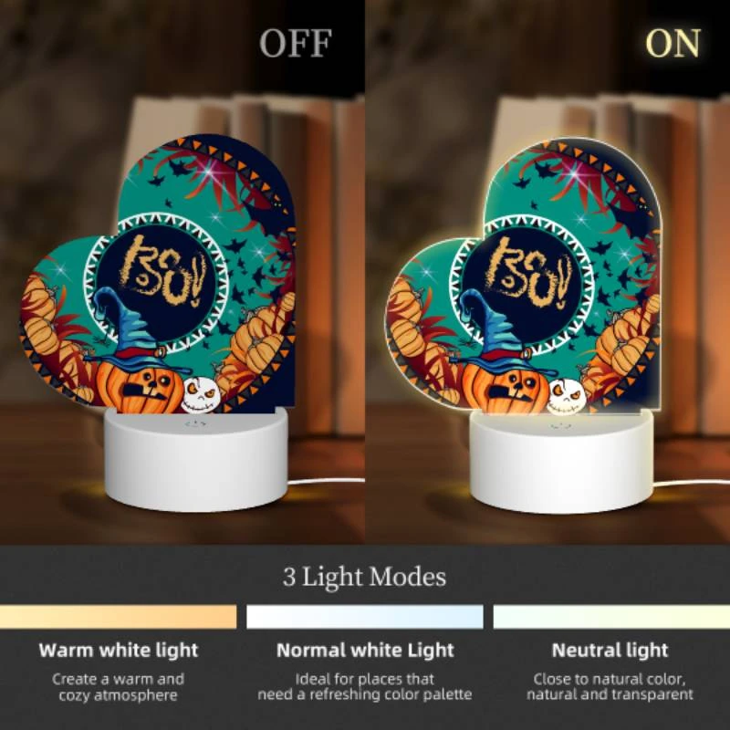 Love Acrylic Night Light, A round design with a pumpkin and a wizard's hat on it. Love Acrylic Night Light, A Round Design With A Pumpkin And A Wizard's Hat On It. -Nuas Diy Shop db3e76684187fa4b7b7541f8f63fee21b7a518da
