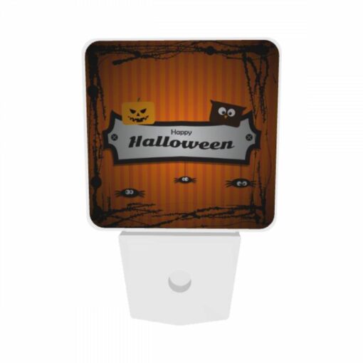 Night Light Set Of 2, A Sign That Says Happy Halloween. -Nuas Diy Shop db8e8c9a70de7f84b00bd8db6a77c5dad02a3921