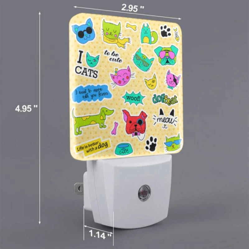 Night Light, A collection of stickers featuring cats and dogs. Night Light, A Collection Of Stickers Featuring Cats And Dogs. -Nuas Diy Shop dba52a89c48cd4f798d08b0b0a92166323f8a41b