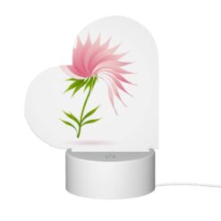 Love Acrylic Night Light, A Pink Flower With Green Leaves. -Nuas Diy Shop dba8ff5bacdc0357873ab02f6c722f235dc18acf