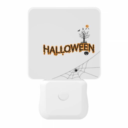 Night Light, A Spider Web With A Tree And A Pumpkin In The Middle. -Nuas Diy Shop dba9ee3c631704561a04a5eec0624f9e6067d2d0
