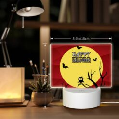 Rectangular Acrylic Night Light, A Cartoon Owl Sitting On A Branch In Front Of A Full Moon. -Nuas Diy Shop dc410f71b9b2460280bf22b1cde048b04d84eba3