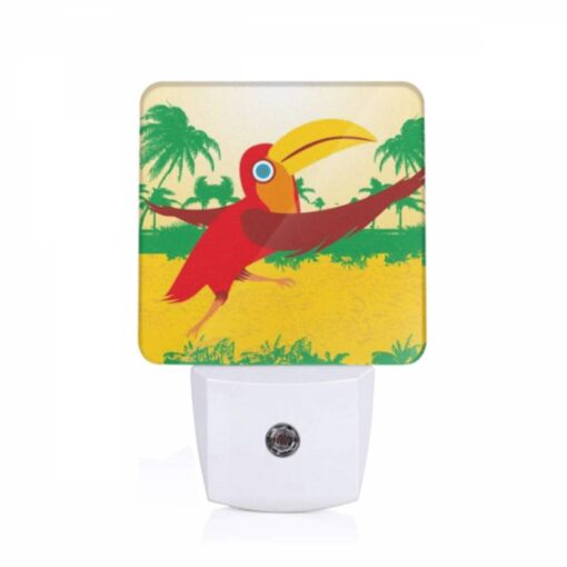 Night Light, A Red Bird With A Yellow Beak Is Flying In The Air. -Nuas Diy Shop dd4e266cdd5328e15cee5b323e94f6e36c1aa009