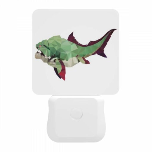 Night Light, A Green And Purple Shark With A Red Fin. -Nuas Diy Shop dda1125ff293e68c8f35f4598571ae09d383e406