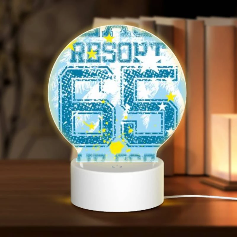 Round Acrylic Night Light, A blue and yellow shirt with the number 66 on it. Round Acrylic Night Light, A Blue And Yellow Shirt With The Number 66 On It. -Nuas Diy Shop ddb696aa69e1f3bea1918e7b2d1336e6ac75bf51