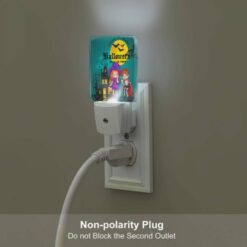 Night Light Set Of 2, A Boy And Girl Are Standing In Front Of A Haunted House. -Nuas Diy Shop ddd5f3b611c62488655b2cdae77ff261bd737bf2