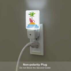 Night Light, A Palm Tree Is On A Tropical Island. -Nuas Diy Shop de053b68fbc78386c73cb58e745b7da9d609594f