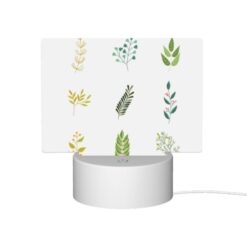 Rectangular Acrylic Night Light, A Collection Of Six Different Types Of Plants. -Nuas Diy Shop de290654265dc3e9c4d5dd10143847c2807fc26f
