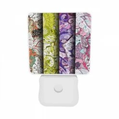 Night Light Set Of 2, Three Colorful Designs Of Flowers Are Displayed On A Wall. -Nuas Diy Shop dea3b4e267586f6f9bacee2329659cbf6eee6214