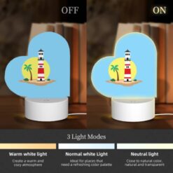 Love Acrylic Night Light, A Lighthouse Is On A Small Island With A Sunset In The Background. -Nuas Diy Shop df26eb50e9f85a270eae27fd7bdb209ccd2875fc