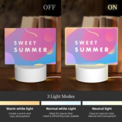 Rectangular Acrylic Night Light, A Colorful Image Of A Summer Scene With A Pink Background. 4 Rectangular Acrylic Night Light, A Colorful Image Of A Summer Scene With A Pink Background. -Nuas Diy Shop df34999e7b75d06f8942a583026cddee5a1169b6