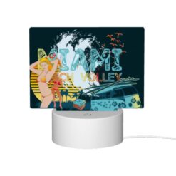Rectangular Acrylic Night Light, A Woman In A Bikini Is Standing In Front Of A Beach Volleyball Net. -Nuas Diy Shop df3d9c6afe86525b31ed309567a23f37ce897f35