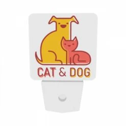 Night Light Set Of 2, A Yellow Dog And A Red Cat Sitting Together. 8 Night Light Set Of 2, A Yellow Dog And A Red Cat Sitting Together. -Nuas Diy Shop df9d6ac29680022f7e15c763c760a3d28d5a8782