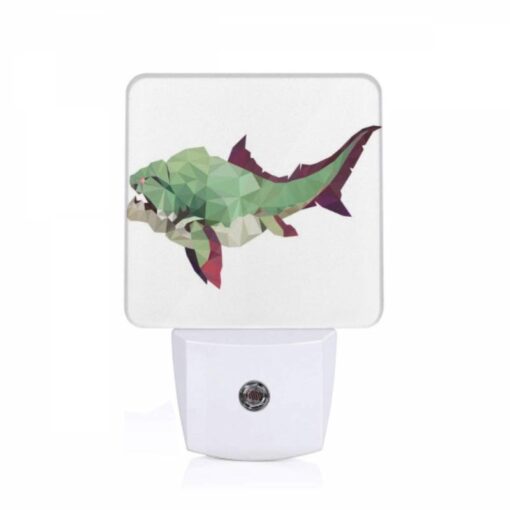 Night Light, A Green And Purple Shark With A Red Fin. -Nuas Diy Shop dfde8c853f5aff5efe015ed9dac6ed4231b96194
