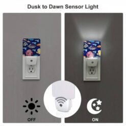 Night Light, A Colorful Fish Pattern With Various Fish Species. -Nuas Diy Shop e02934b6632ffa809b536f7f24fb1b821d07cc2e