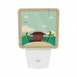 Night Light Set Of 2, A Beach Scene With A House And Palm Trees. -Nuas Diy Shop e045ee9b9d521e3700e1a371eb1e87b00a7340c4