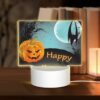 Rectangular Acrylic Night Light, A Happy Halloween Sign With A Pumpkin And A Bat. -Nuas Diy Shop e0791b17b1641c7919eb7d5c2d1229e5439c8b4e