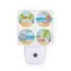 Night Light, Four Different Beach Scenes With A Miami Sign In Each. -Nuas Diy Shop e08705764f462fd7ccfc0a5c3af6db63dbbad5c9