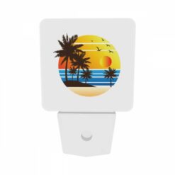 Night Light Set Of 2, A Sunset With Palm Trees And Birds. -Nuas Diy Shop e08f742e168ee8b234466a0e5a93519620922735