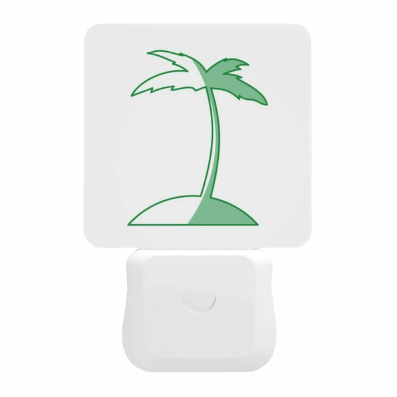 Night Light, A green palm tree on a white background. Night Light, A Green Palm Tree On A White Background. -Nuas Diy Shop e0e5986b8359879634a1f3c34d493007bb22c43a